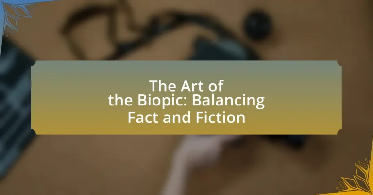 The Art of the Biopic: Balancing Fact and Fiction