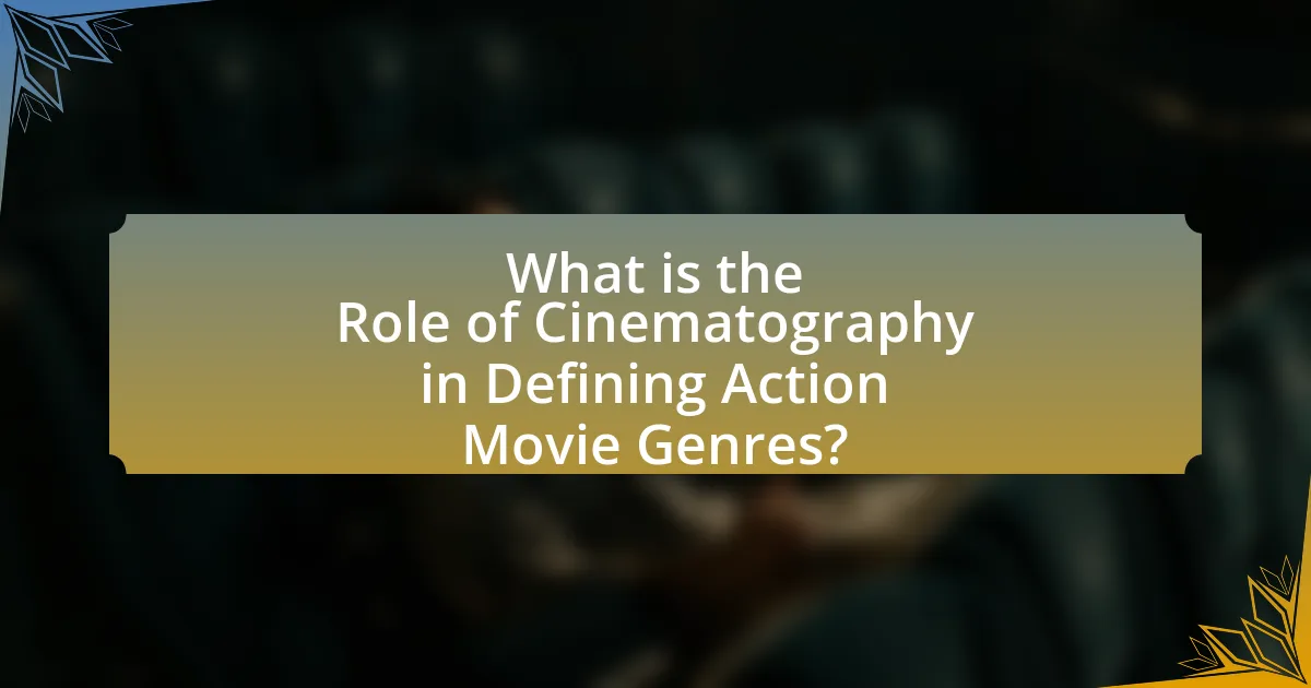 What is the Role of Cinematography in Defining Action Movie Genres?